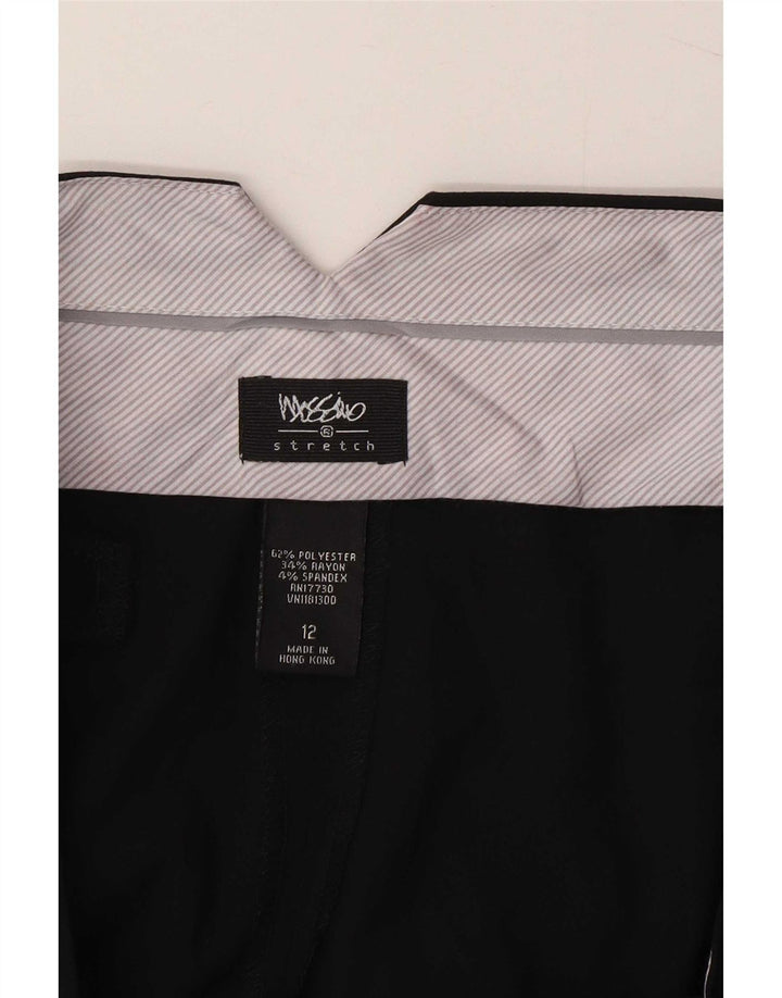 Pantaloni Capri da donna Mossimo US 12 Large W34 L21 Poliestere nero