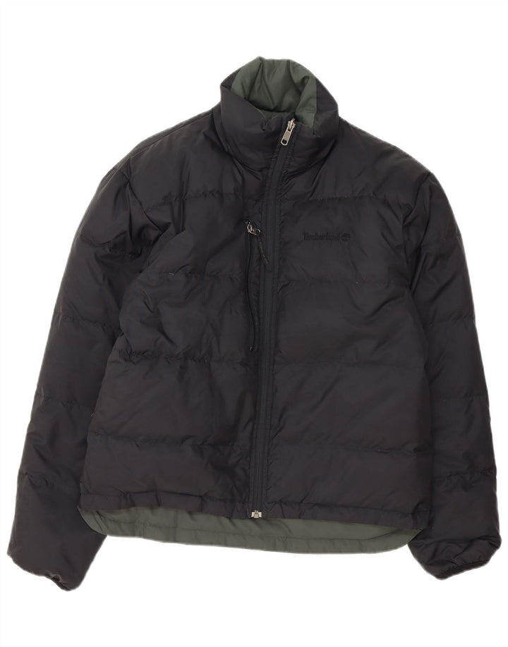 Giacca imbottita reversibile da uomo Timberland UK 36 piccola in nylon nero