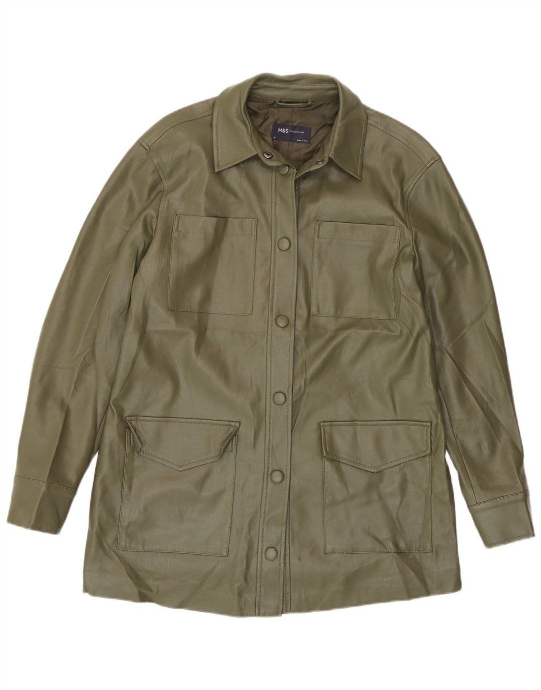 Giacca multiuso oversize da donna Marks & Spencer UK 10 Small Khaki
