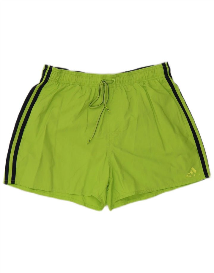 Pantaloncini sportivi da uomo ADIDAS in nylon verde medio