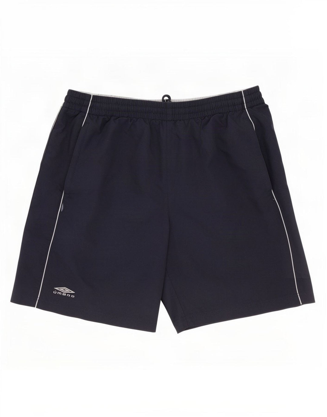Pantaloncini sportivi grafici da uomo Umbro grandi in poliestere blu navy