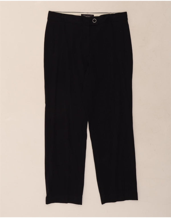 Pantaloni casual da donna Marks & Spencer UK 10 piccoli W30 L26 blu navy