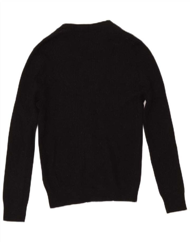 Maglione cardigan da donna Marks & Spencer UK 12 viscosa nera media
