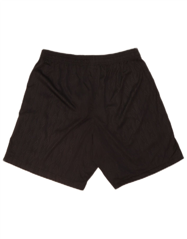 Pantaloncini sportivi Umbro da uomo piccoli neri a rombi/diamanti in poliestere