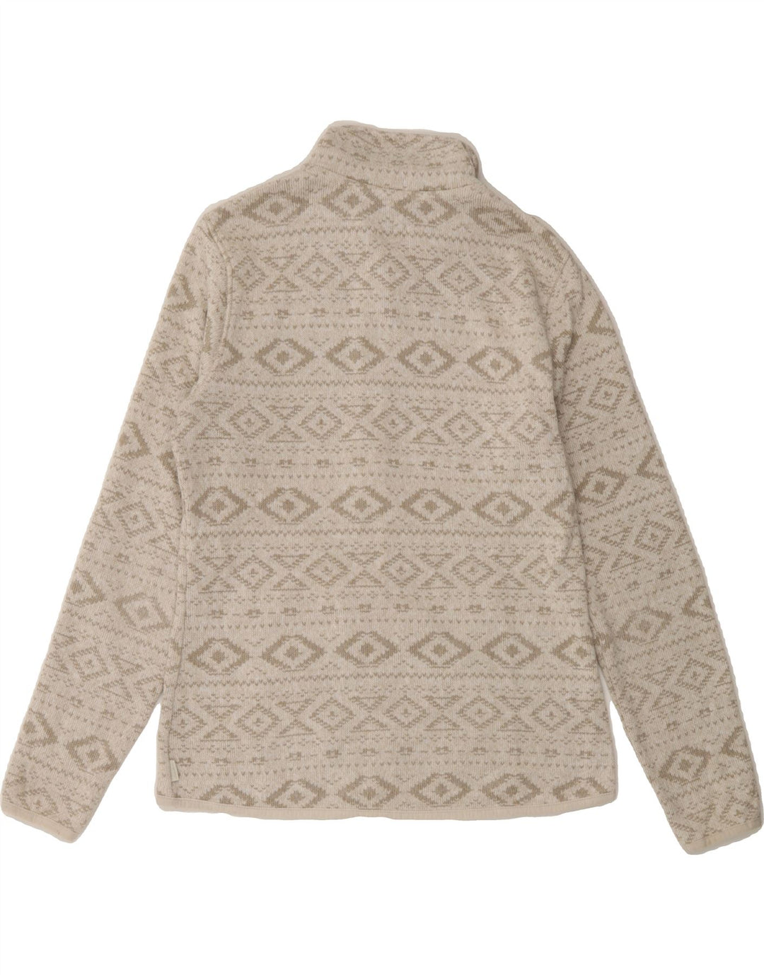 EDDIE BAUER Womens Tracksuit Top Jacket UK 12 Medium Grey Fair Isle Vintage Eddie Bauer and Second-Hand Eddie Bauer from Messina Hembry 
