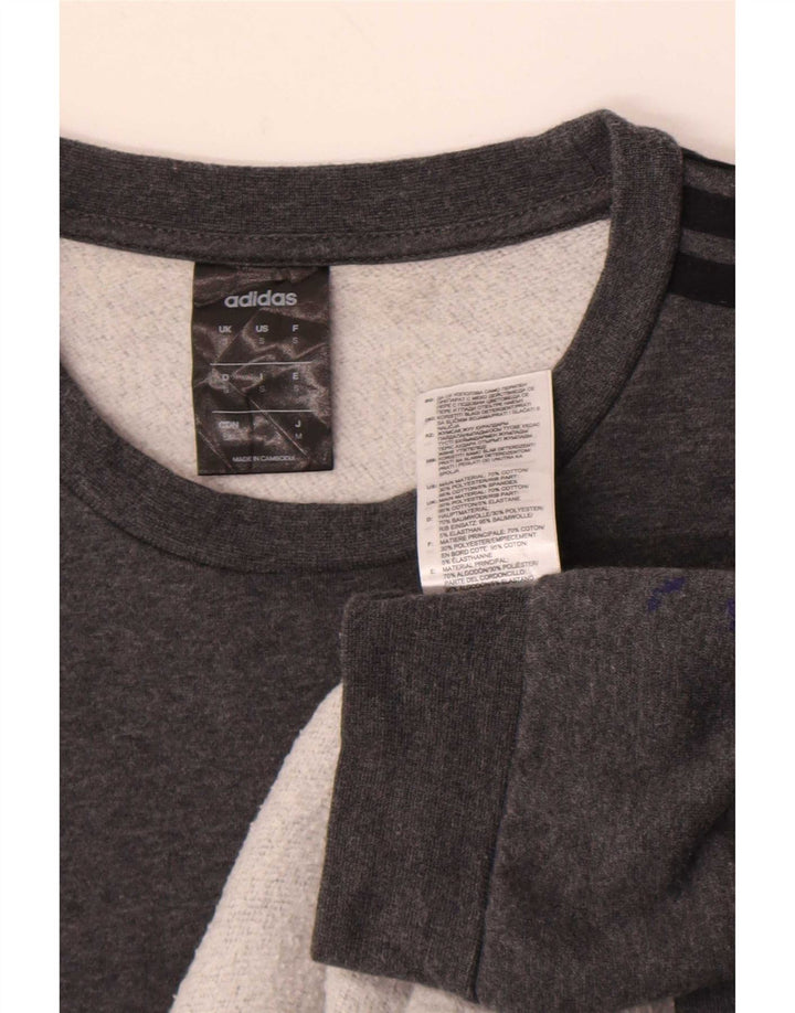 Felpa Adidas Uomo Maglione Piccolo Cotone Grigio