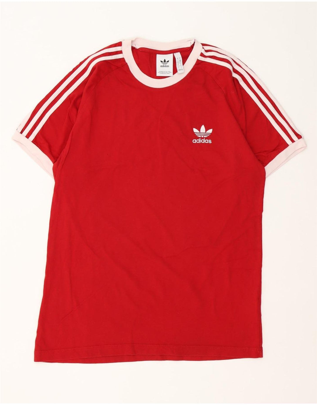 T-shirt da uomo Adidas Top Large rossa in cotone