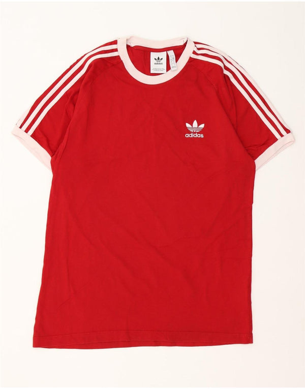 T-shirt da uomo Adidas Top Large rossa in cotone
