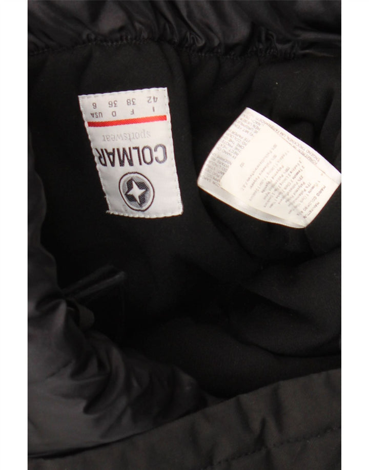 COLMAR Womens Hooded Windbreaker Jacket IT 42 Medium Black Polyamide Vintage Colmar and Second-Hand Colmar from Messina Hembry 