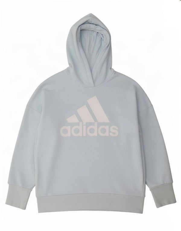 Felpa con cappuccio oversize con grafica Adidas da donna UK 20/22 XL Cotone blu