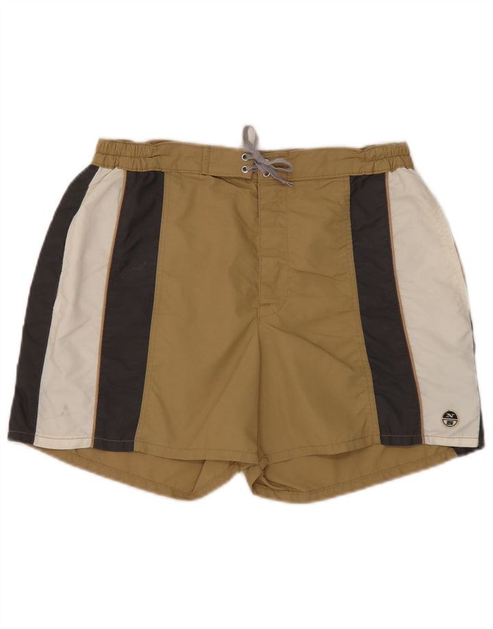Pantaloncini da bagno da uomo North Sails Beige medio Colorblock