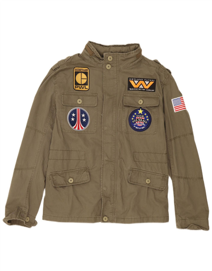 Giacca militare grafica da uomo Brandit UK 38 cotone kaki medio
