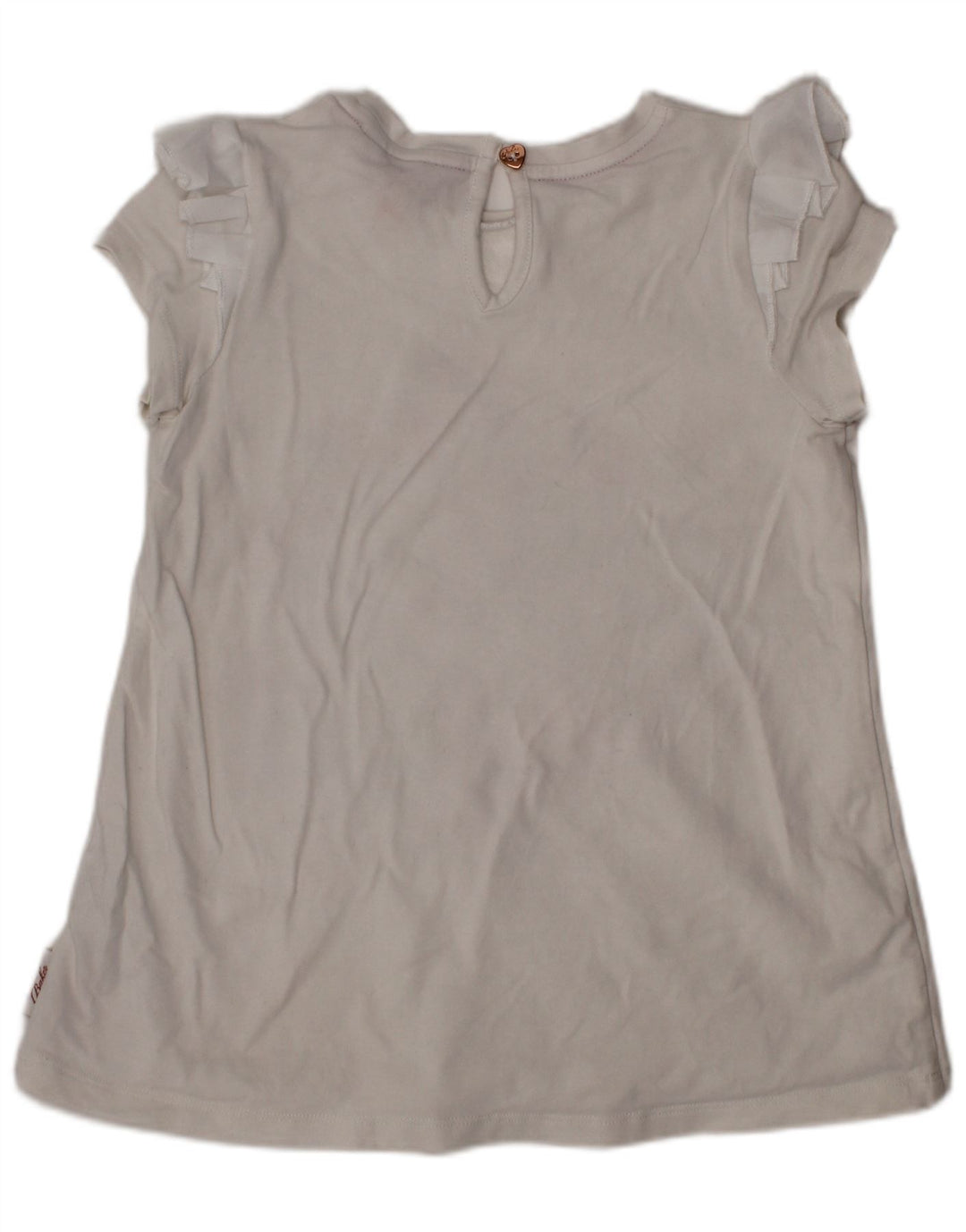 Top in camicetta grafica per ragazze TED BAKER 6-7 anni in cotone floreale bianco