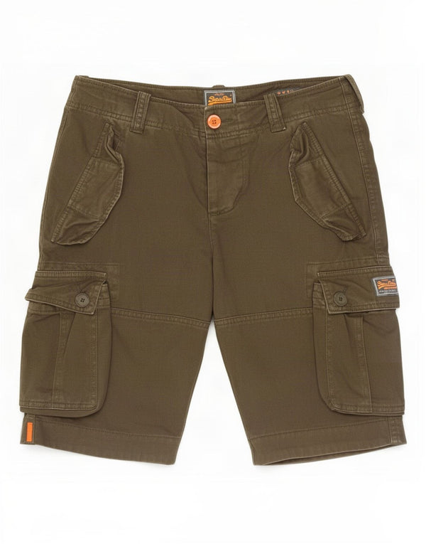 Pantaloncini cargo da uomo Superdry Small W31 cotone kaki