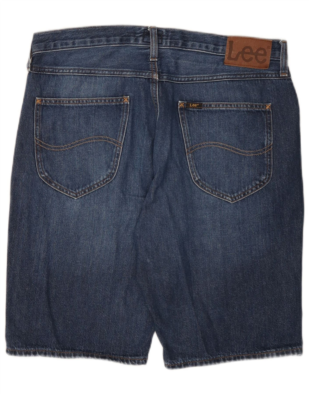 Pantaloncini di jeans da uomo Lee W34 grandi cotone blu