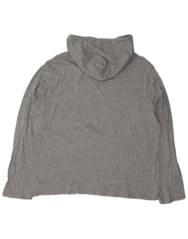 Polo Ralph Lauren Maglia con cappuccio da uomo a maniche lunghe XL in cotone grigio