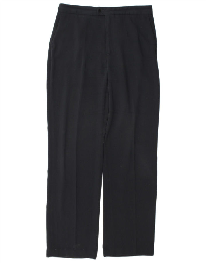 Pantaloni da abito dritti da donna Zara EU 40 Medium W30 L31 Poliestere blu navy
