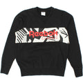 REEBOK Womens Graphic Sweatshirt Jumper UK 8/10 Small Black Cotton Vintage Reebok and Second-Hand Reebok from Messina Hembry 