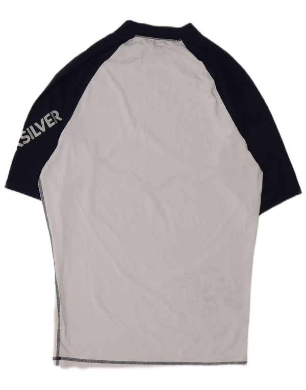 T-shirt grafica da uomo Quiksilver Top 2XL poliammide color block bianco