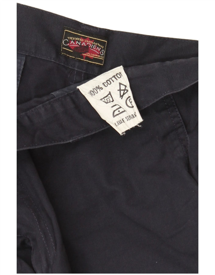 Pantaloncini cargo da uomo canadesi W36 Large in cotone blu navy