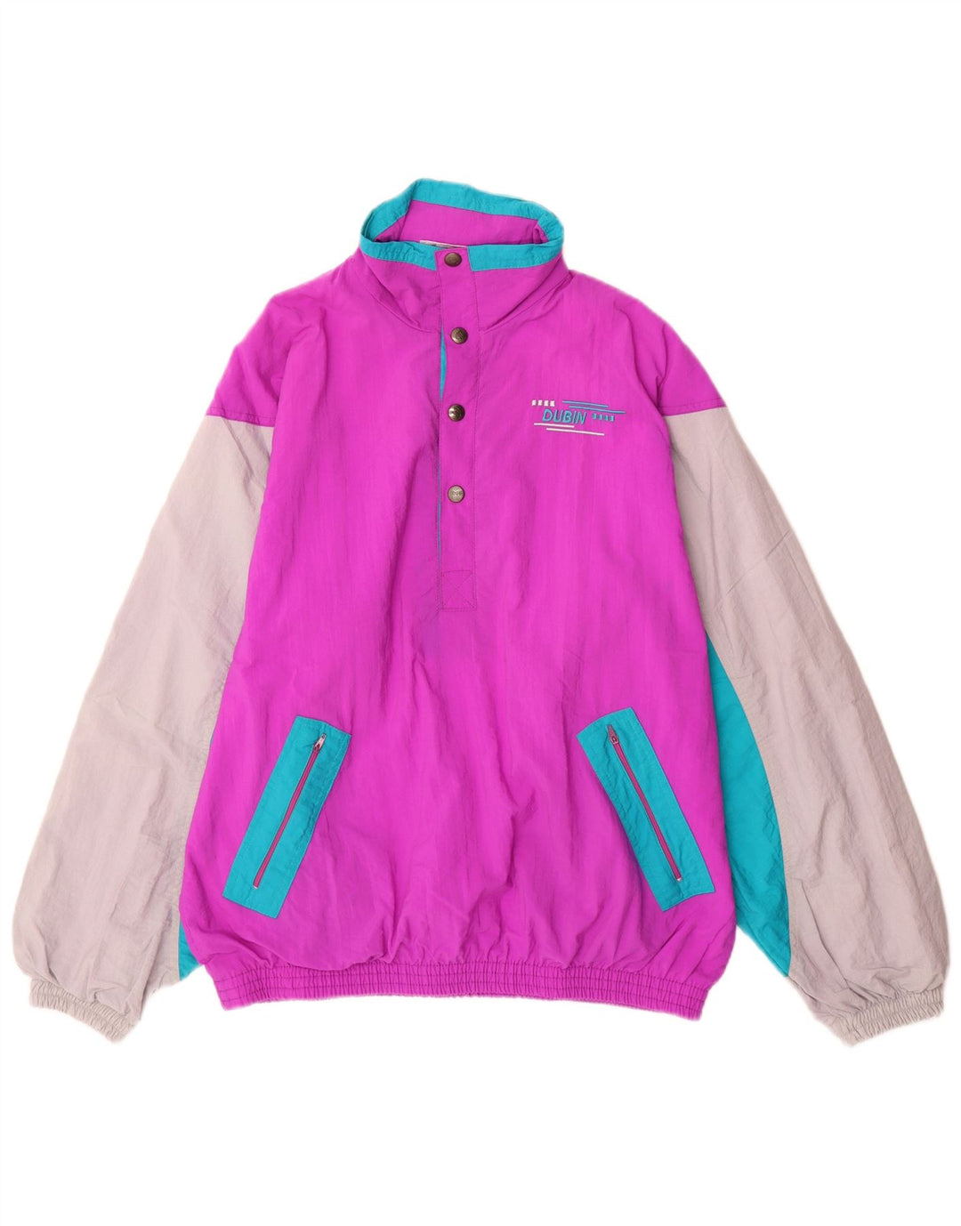 Dubin Giacca da uomo, pullover, tuta, grande, viola, color block, in poliammide