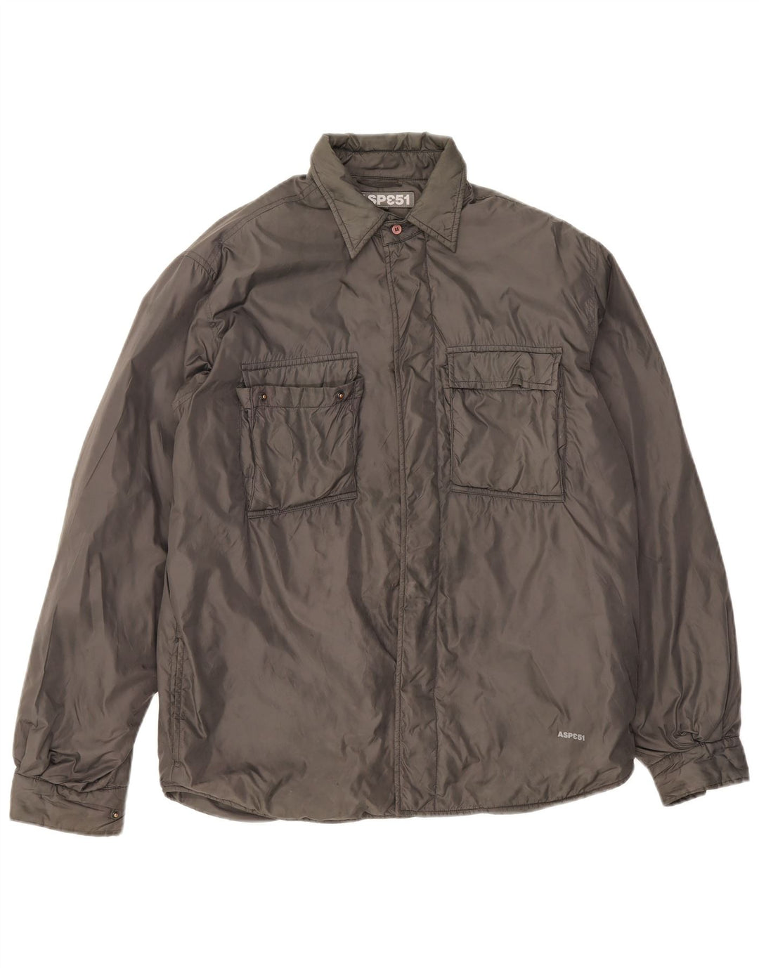 Giacca utility da uomo Aspesi UK 40 Large Grigia in poliammide