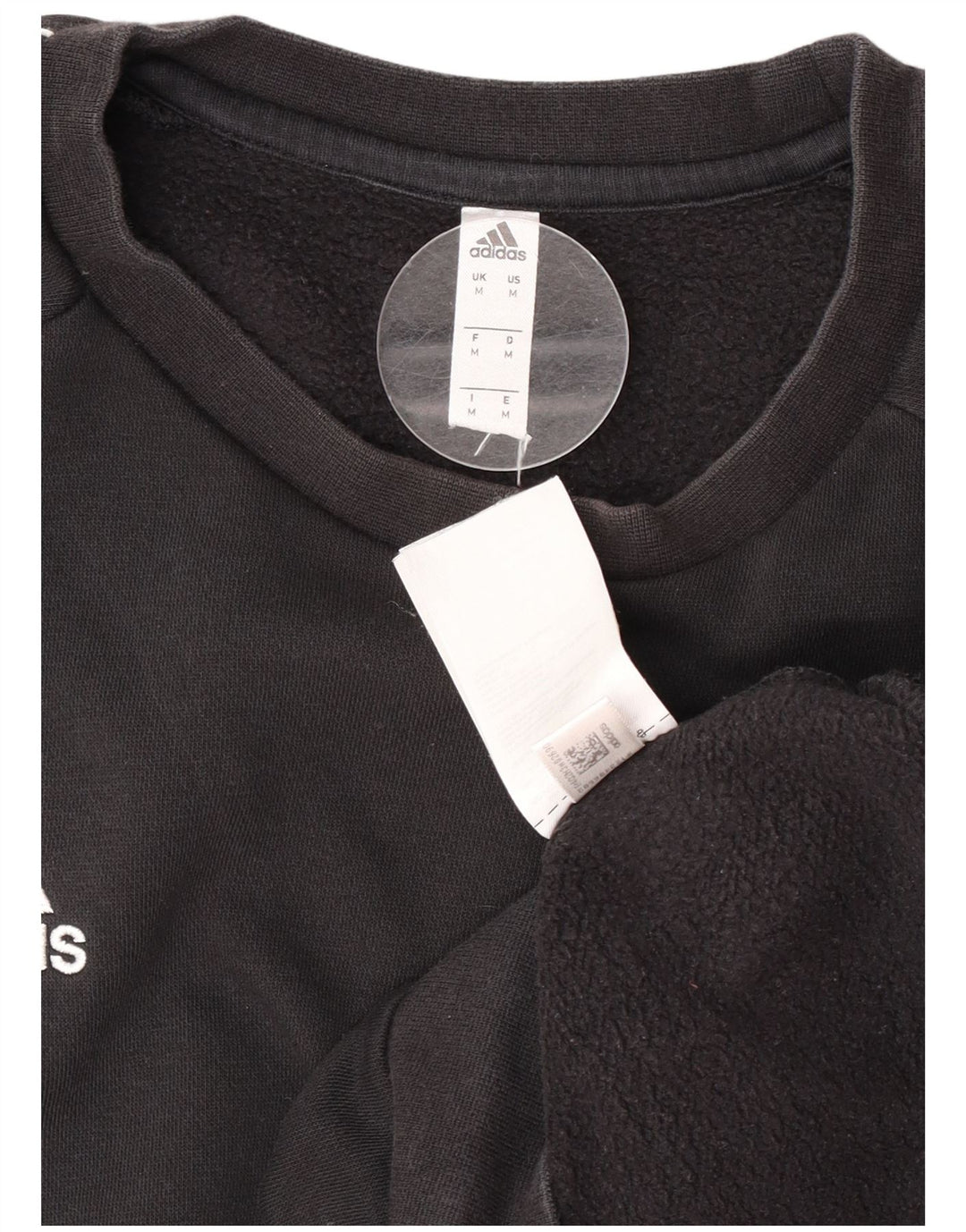 Felpa Adidas Uomo Maglione Medio Nero Cotone