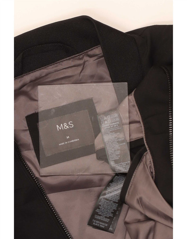 Giubbotto bomber da uomo Marks & Spencer UK 38 poliestere nero medio