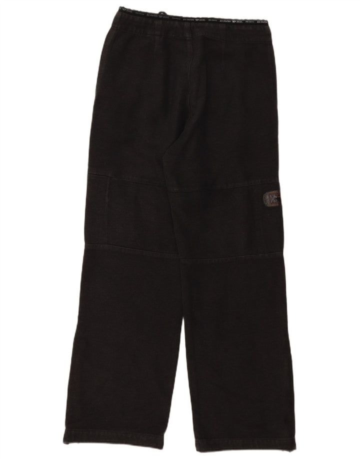 Pantaloni cargo dritti da donna Diesel medi W30 L30 cotone grigio
