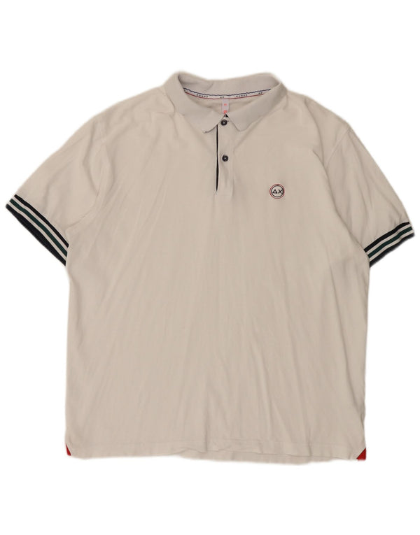 Polo da uomo Sun68 3XL cotone bianco
