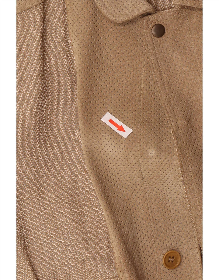 Giacca bomber da uomo Breco IT 50 Large Marrone Lino
