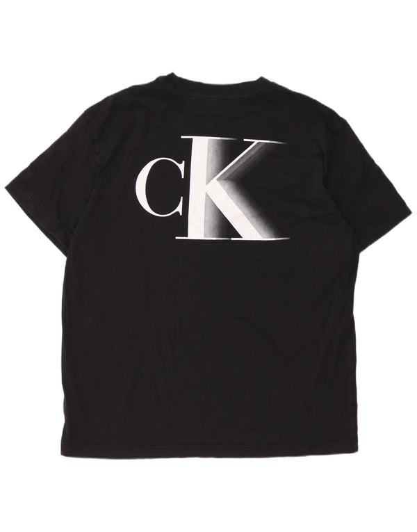 Maglietta grafica da uomo Calvin Klein Jeans Top 2XL cotone nero
