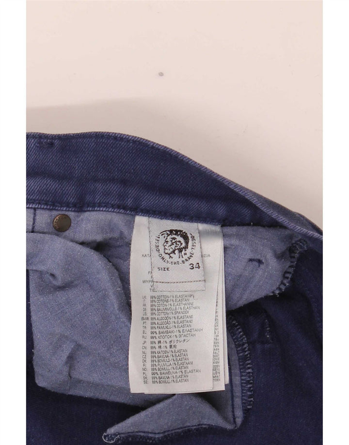 Jeans slim da uomo Diesel W34 L34 cotone blu navy