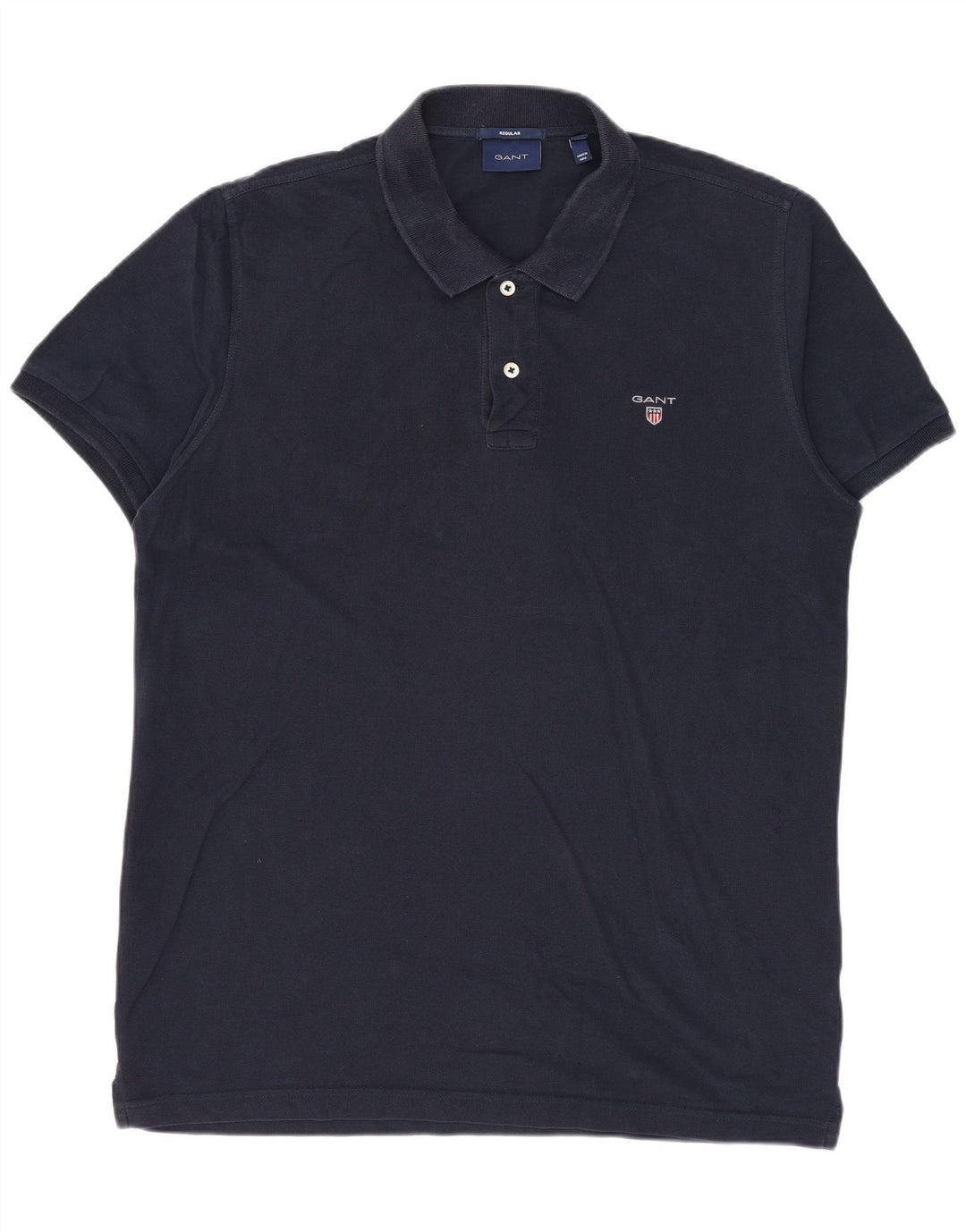 Polo GANT da uomo vestibilità regolare, taglia grande, in cotone blu navy