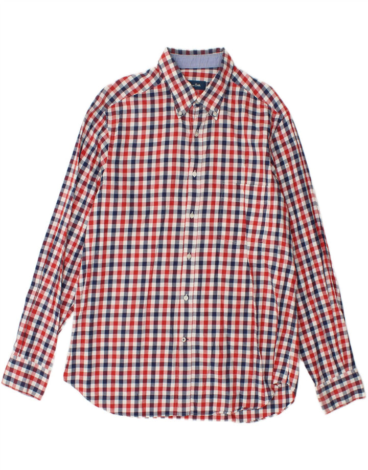 MASSIMO DUTTI Mens Shirt XL Multicoloured Gingham Vintage Massimo Dutti and Second-Hand Massimo Dutti from Messina Hembry 