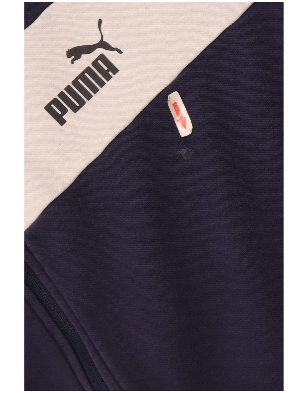 Felpa con cappuccio e zip da uomo Puma 2XL Poliestere color block blu navy
