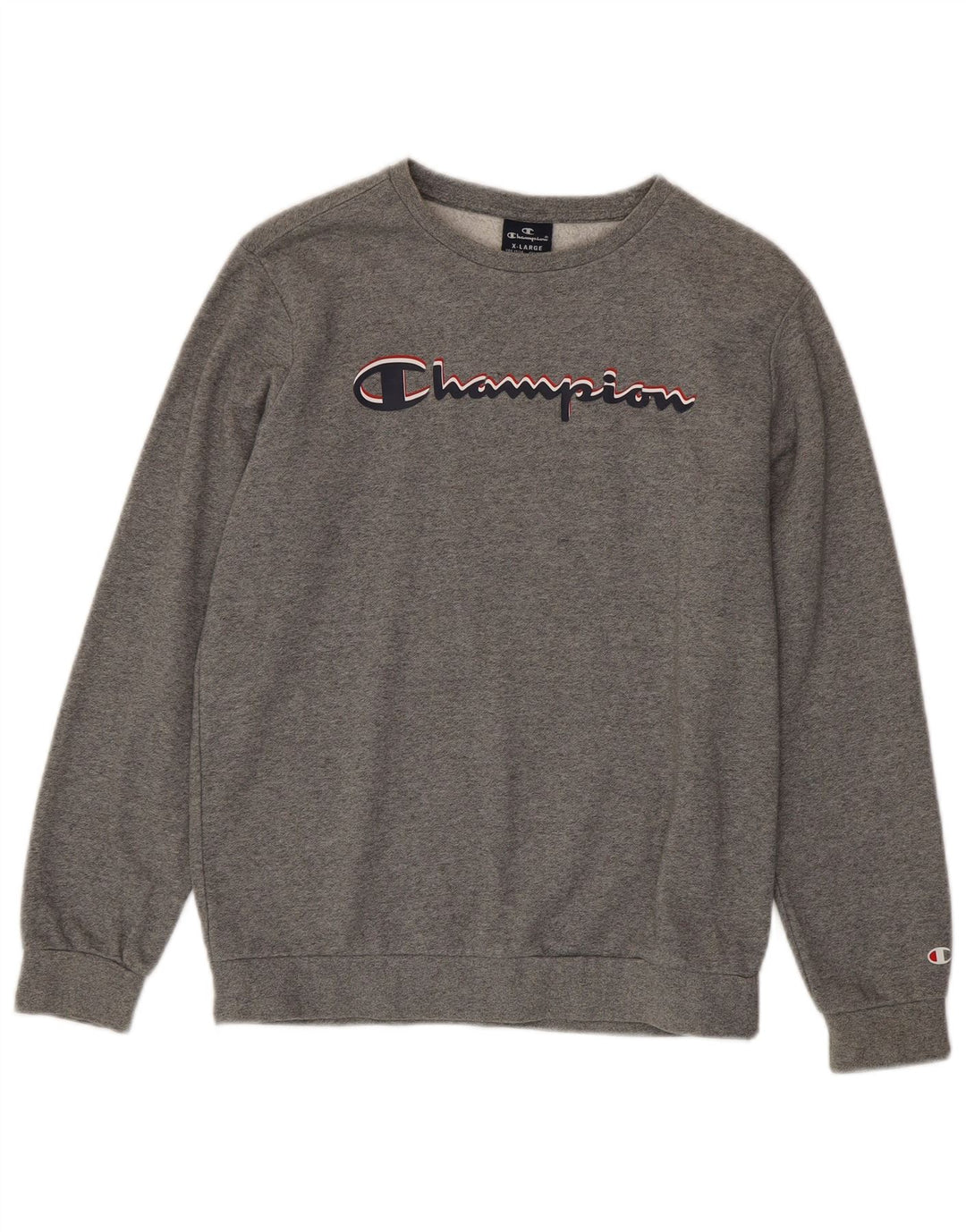 CHAMPION Boys Graphic Sweatshirt Jumper 13-14 Years XL Grey
