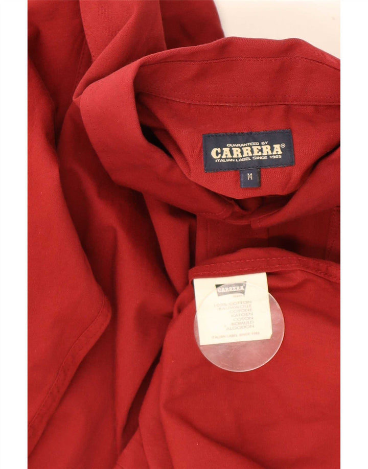 Camicia da uomo Carrera in cotone rosso medio