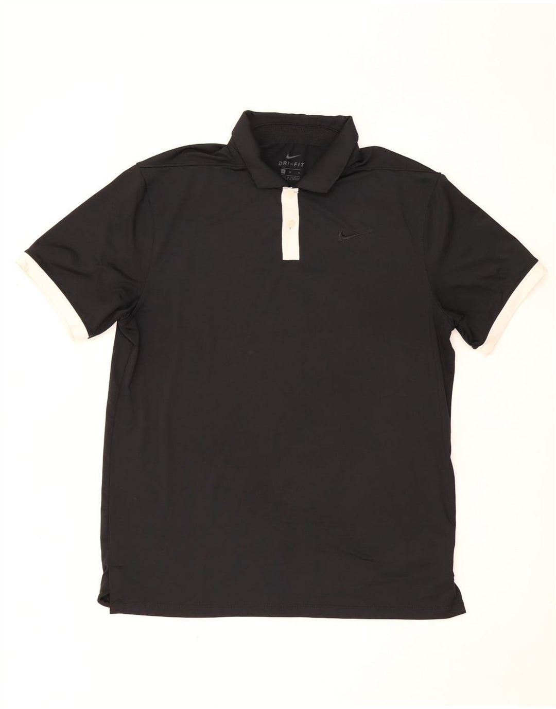 Polo Nike da uomo Dri Fit in poliestere nero medio