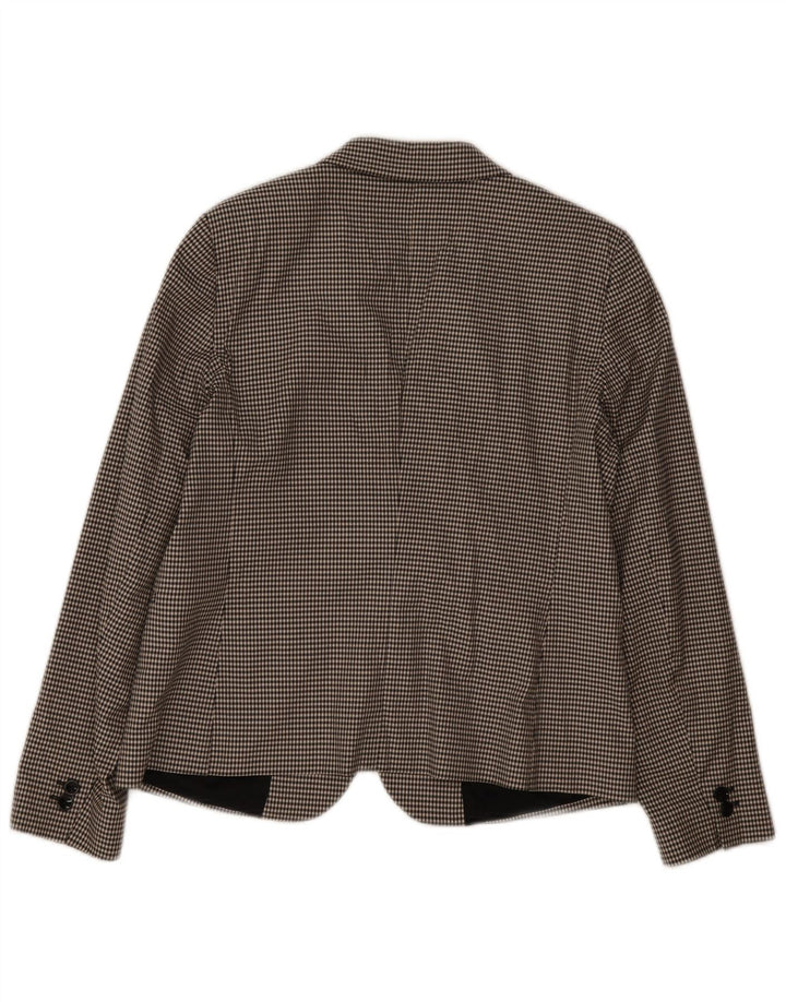 Giacca blazer da donna a 2 bottoni Massimo Dutti EU 44 XL pied de poule nero