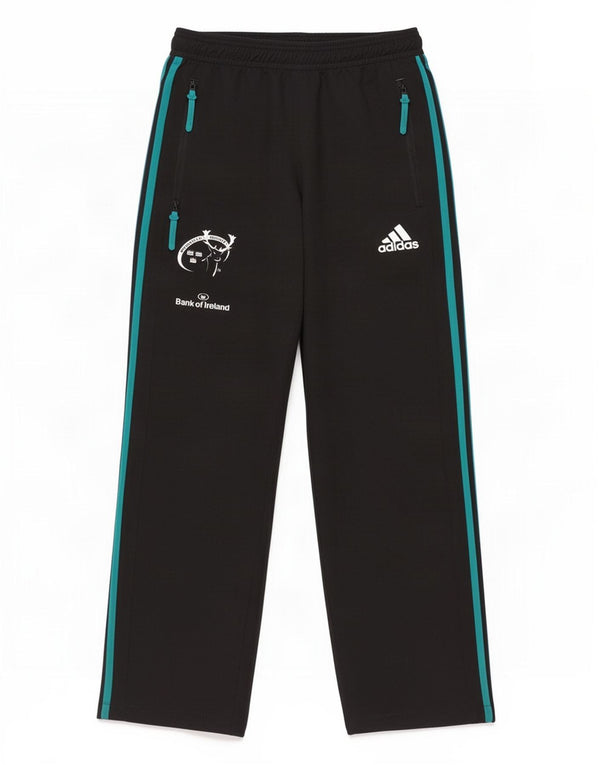Pantaloni della tuta da rugby Adidas Munster da ragazzo 11-12 anni a righe nere