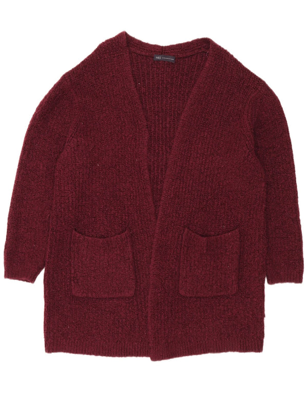 Maglione cardigan aperto oversize da donna Marks & Spencer UK 16 grande marrone