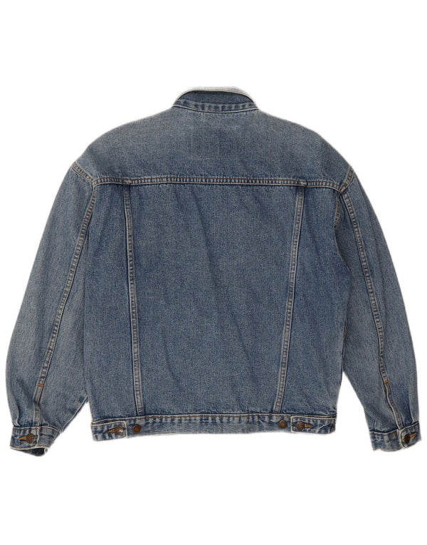 Giacca di jeans vintage da uomo UK 38 cotone blu medio