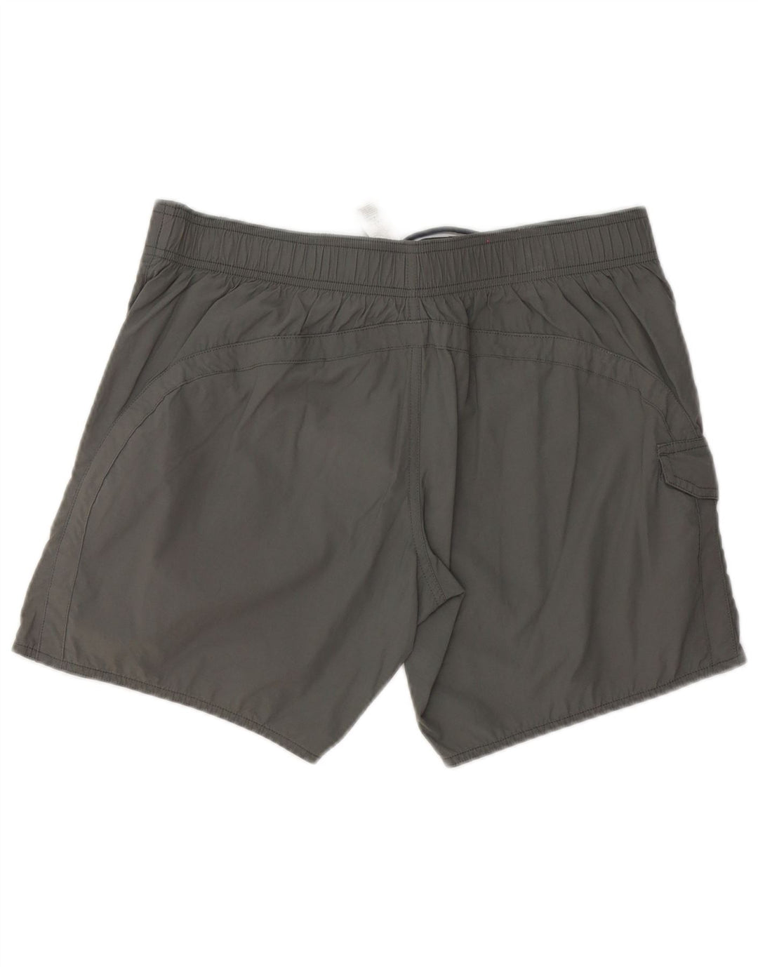 Pantaloncini da bagno grafici da uomo Emporio Armani grandi in poliestere grigio