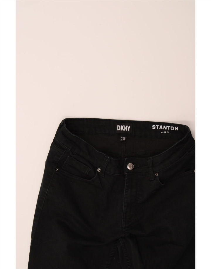 DKNY Womens Stanton Straight Jeans W30 L27 Black Cotton Vintage Dkny and Second-Hand Dkny from Messina Hembry 