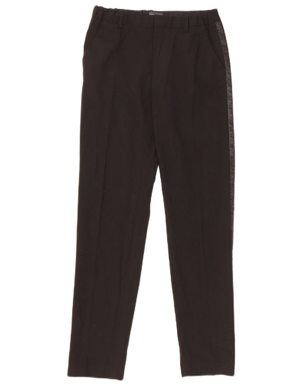 Pantaloni chino dritti da bambino Zara 13-14 anni W28 L29 poliestere nero