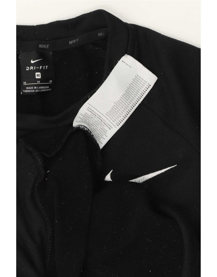 Felpa Nike Dri Fit da uomo, media, in poliestere nero