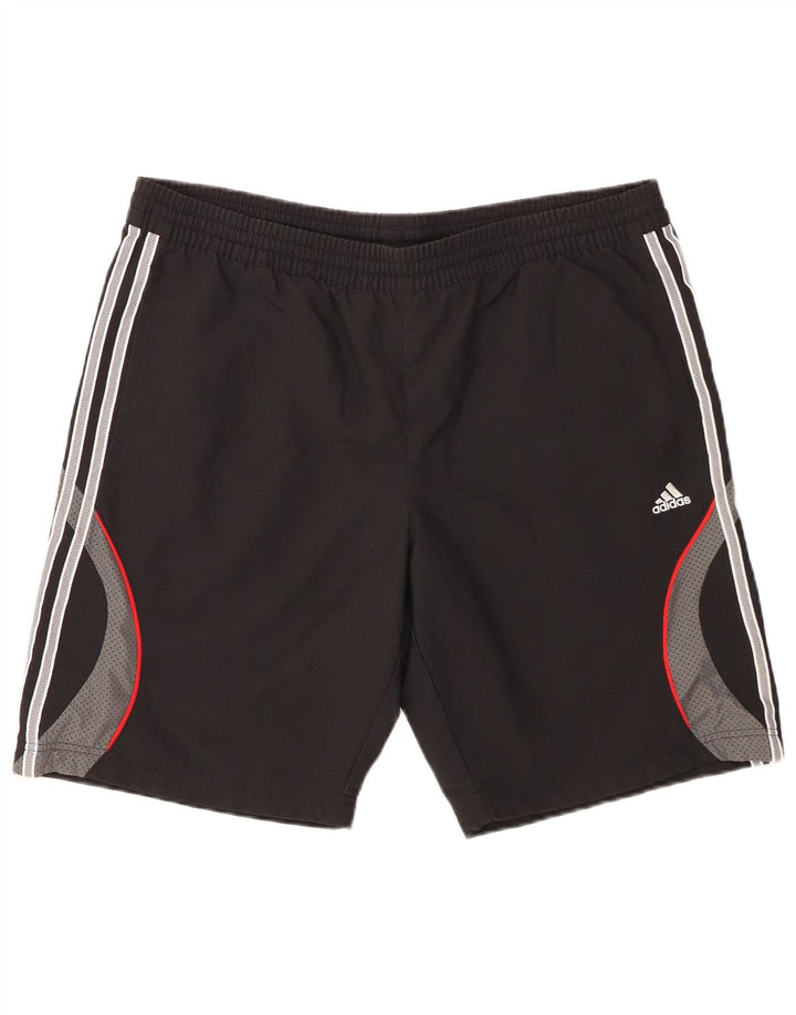 Pantaloncini sportivi Adidas Climacool da uomo, poliestere color block medio nero