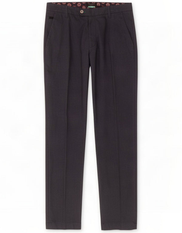 Ted Baker Pantaloni da abito slim da uomo W34 L32 Blu navy Cotone