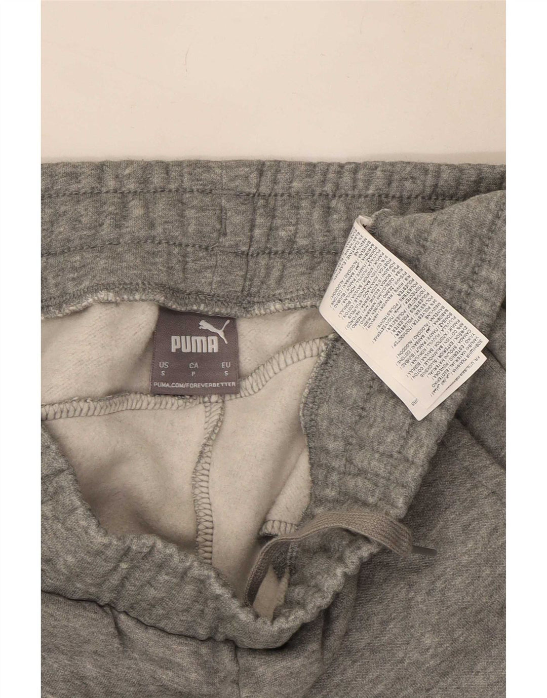 Pantaloni da tuta da uomo Puma Joggers piccoli in cotone grigio